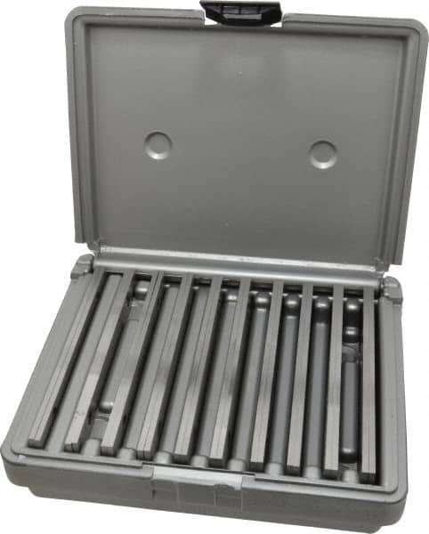 Fowler - 20 Piece, 6 Inch Long x 1/8 Inch Thick, Alloy Steel Thin Parallel Set - 1/2 to 1-5/8 Inch High, 52-58 RC Hardness - Strong Tooling