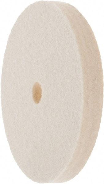 Value Collection - 4" Diam x 1/2" Thick Unmounted Buffing Wheel - 1 Ply, Polishing Wheel, 1/2" Arbor Hole, Soft Density - Strong Tooling