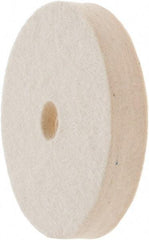 Value Collection - 3" Diam x 1/2" Thick Unmounted Buffing Wheel - 1 Ply, Polishing Wheel, 1/2" Arbor Hole, Medium Density - Strong Tooling