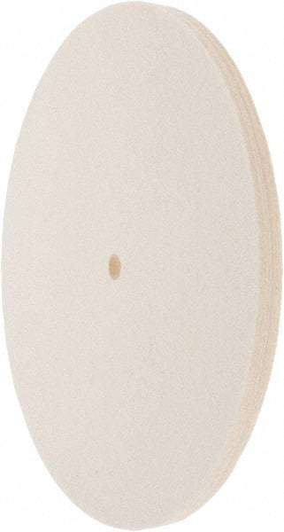 Value Collection - 10" Diam x 1/2" Thick Unmounted Buffing Wheel - 1 Ply, Polishing Wheel, 1/2" Arbor Hole, Soft Density - Strong Tooling