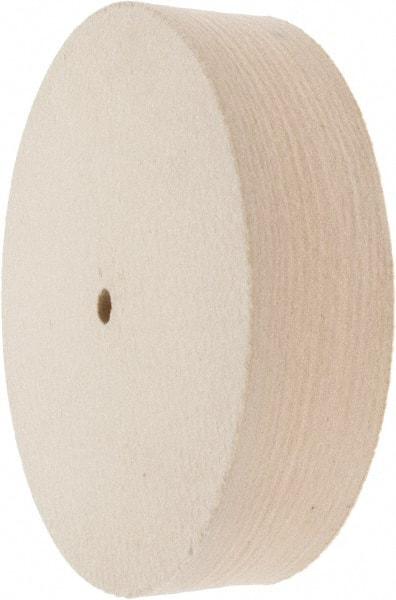 Value Collection - 8" Diam x 2" Thick Unmounted Buffing Wheel - 1 Ply, Polishing Wheel, 1/2" Arbor Hole, Hard Density - Strong Tooling