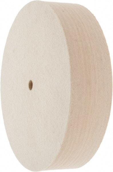 Value Collection - 8" Diam x 2" Thick Unmounted Buffing Wheel - 1 Ply, Polishing Wheel, 1/2" Arbor Hole, Medium Density - Strong Tooling