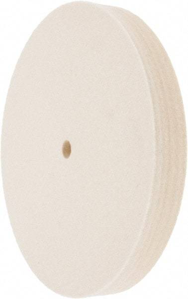 Value Collection - 8" Diam x 1" Thick Unmounted Buffing Wheel - 1 Ply, Polishing Wheel, 1/2" Arbor Hole, Medium Density - Strong Tooling