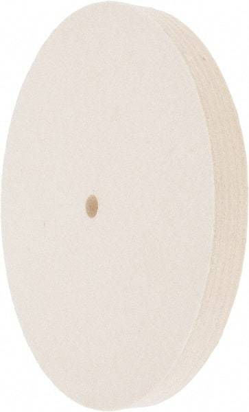 Value Collection - 8" Diam x 3/4" Thick Unmounted Buffing Wheel - 1 Ply, Polishing Wheel, 1/2" Arbor Hole, Medium Density - Strong Tooling