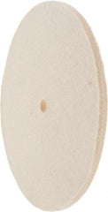 Value Collection - 8" Diam x 1/4" Thick Unmounted Buffing Wheel - 1 Ply, Polishing Wheel, 1/2" Arbor Hole, Hard Density - Strong Tooling