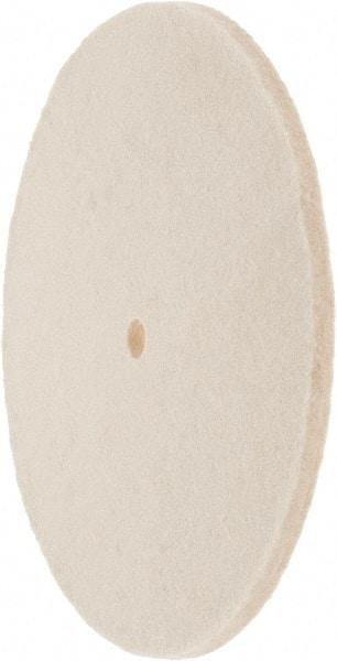 Value Collection - 8" Diam x 1/4" Thick Unmounted Buffing Wheel - 1 Ply, Polishing Wheel, 1/2" Arbor Hole, Soft Density - Strong Tooling