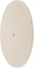 Value Collection - 8" Diam x 1/4" Thick Unmounted Buffing Wheel - 1 Ply, Polishing Wheel, 1/2" Arbor Hole, Soft Density - Strong Tooling