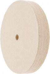 Value Collection - 6" Diam x 1" Thick Unmounted Buffing Wheel - 1 Ply, Polishing Wheel, 1/2" Arbor Hole, Soft Density - Strong Tooling