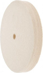 Value Collection - 6" Diam x 3/4" Thick Unmounted Buffing Wheel - 1 Ply, Polishing Wheel, 1/2" Arbor Hole, Medium Density - Strong Tooling