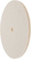 Value Collection - 6" Diam x 1/4" Thick Unmounted Buffing Wheel - 1 Ply, Polishing Wheel, 1/2" Arbor Hole, Hard Density - Strong Tooling