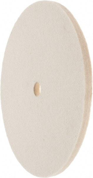 Value Collection - 6" Diam x 1/4" Thick Unmounted Buffing Wheel - 1 Ply, Polishing Wheel, 1/2" Arbor Hole, Medium Density - Strong Tooling