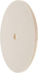 Value Collection - 6" Diam x 1/4" Thick Unmounted Buffing Wheel - 1 Ply, Polishing Wheel, 1/2" Arbor Hole, Medium Density - Strong Tooling