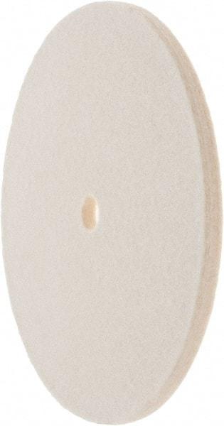 Value Collection - 6" Diam x 1/4" Thick Unmounted Buffing Wheel - 1 Ply, Polishing Wheel, 1/2" Arbor Hole, Soft Density - Strong Tooling