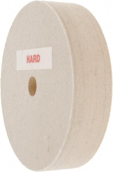 Value Collection - 4" Diam x 1" Thick Unmounted Buffing Wheel - 1 Ply, Polishing Wheel, 1/2" Arbor Hole, Hard Density - Strong Tooling