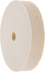 Value Collection - 4" Diam x 3/4" Thick Unmounted Buffing Wheel - 1 Ply, Polishing Wheel, 1/2" Arbor Hole, Medium Density - Strong Tooling