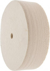 Value Collection - 6" Diam x 2" Thick Unmounted Buffing Wheel - 1 Ply, Polishing Wheel, 1/2" Arbor Hole, Soft Density - Strong Tooling