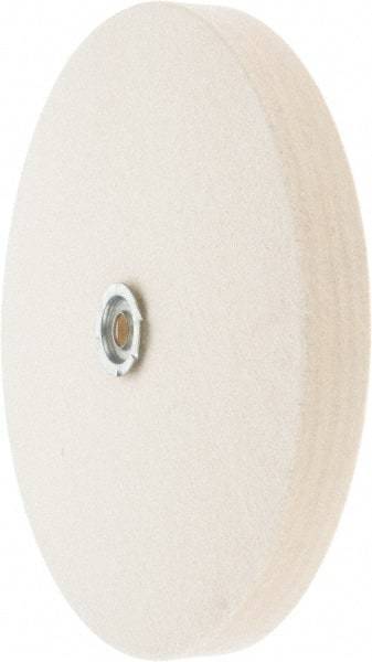 Value Collection - 10" Diam x 1" Thick Unmounted Buffing Wheel - 1 Ply, Polishing Wheel, 1" Arbor Hole, Medium Density - Strong Tooling