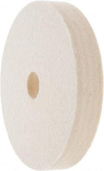 Value Collection - 6" Diam x 1" Thick Unmounted Buffing Wheel - 1 Ply, Polishing Wheel, 1" Arbor Hole, Soft Density - Strong Tooling