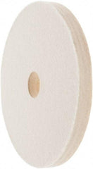 Value Collection - 6" Diam x 1/2" Thick Unmounted Buffing Wheel - 1 Ply, Polishing Wheel, 1" Arbor Hole, Medium Density - Strong Tooling