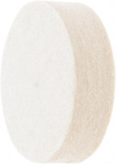 Value Collection - 2" Diam x 1/2" Thick Unmounted Buffing Wheel - 1 Ply, Polishing Wheel, 1/2" Arbor Hole, Medium Density - Strong Tooling