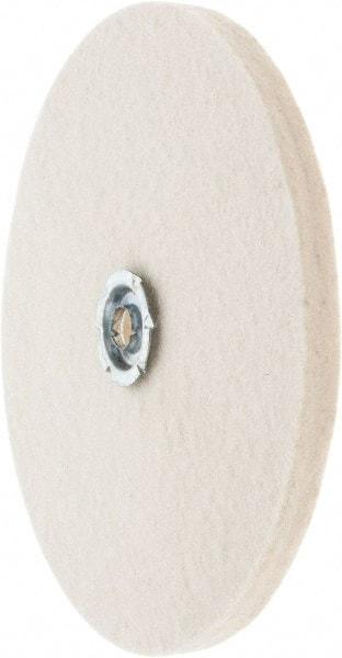 Value Collection - 8" Diam x 1/2" Thick Unmounted Buffing Wheel - 1 Ply, Polishing Wheel, 1" Arbor Hole, Soft Density - Strong Tooling