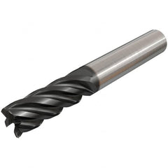 Iscar - 20mm, 5 Flute, Single End, Solid Carbide, Corner Chamfer End Mill - 125mm OAL, 38° Helix, Right Hand Flute, 50mm LOC, Right Hand Cut - Strong Tooling