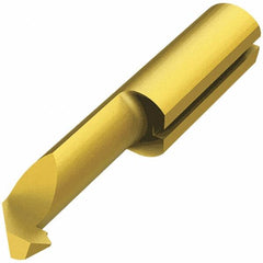 Iscar - 15mm Cutting Depth, 4mm Diam, Internal Thread, Solid Carbide, Single Point Threading Tool - TiAlN/TiN Finish, 30mm OAL, 5mm Shank Diam, 1.5mm Projection from Center, 0.5mm Min Pitch, 60° Profile Angle - Exact Industrial Supply