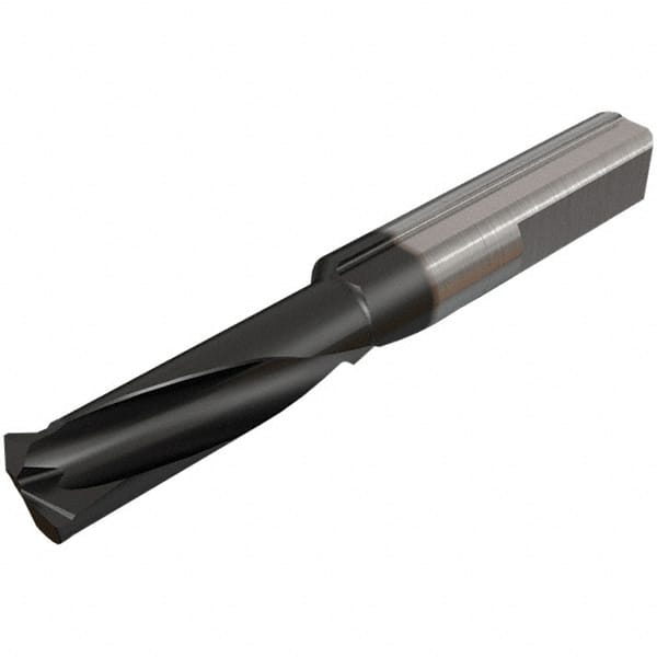 Iscar - 21mm Cutting Depth, 7mm Diam, Internal/External Thread, Solid Carbide, Single Point Threading Tool - TiAlN/TiN Finish, 55mm OAL, 8mm Shank Diam, 0.06" Projection from Edge, 0.75 to 1.25mm Pitch, 60° Profile Angle - Exact Industrial Supply