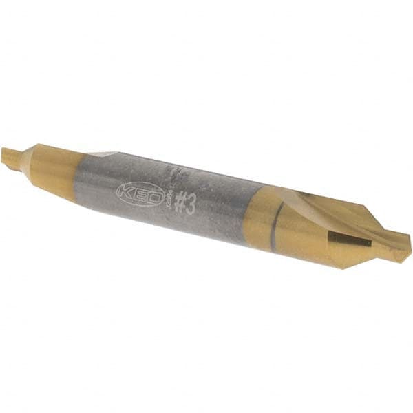 Keo - #3 Plain Cut 60° Incl Angle Solid Carbide Combo Drill & Countersink - Strong Tooling