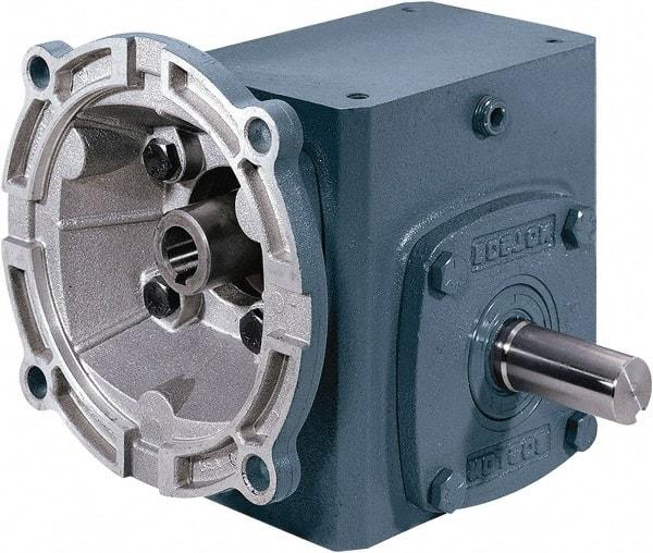 Boston Gear - 1 Centerline Distance, 15:1, 117 RPM Output, 0.33 Input Horsepower, 146 Lbs. Max Torque, Speed Reducer - Part No. F710-15-B5-J, Single Shaft Right, 5/8" Bore, 2.31" High, 56C NEMA - Strong Tooling