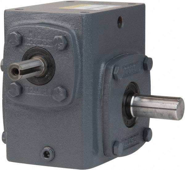 Boston Gear - 1.54 Centerline Distance, 10:1, 175 RPM Output, 1.2 Input Horsepower, 397 Lbs. Max Torque, Speed Reducer - Part No. 715-10-J, 5/8" Shaft Diam, Single Shaft Right, 3.44" High - Strong Tooling