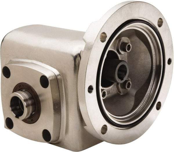 Boston Gear - 3-1/4 Centerline Distance, 40:1, 44 RPM Output, 2.1 Input Horsepower, 2,444 Lbs. Max Torque, Speed Reducer - Part No. SSHF73240KB7HSP31, 1-15/16" Shaft Diam, Hollow Shaft, 7/8" Bore, 6-3/4" High, 140TC NEMA - Strong Tooling