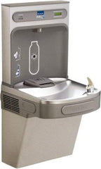 ELKAY - Barrier Free Wall Mounted Water Cooler & Fountain - In-Wall, 20 to 105 psi, 0.20 hp, Stainless Steel - Strong Tooling