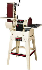 Jet - 48 Inch Long x 6 Inch Wide Belt, 12 Inch Diameter, Horizontal and Vertical Combination Sanding Machine - 2,500 Ft./min Belt Speed, 1-1/2 HP, Single Phase - Strong Tooling