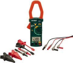 Extech - 4 Piece, Clamp Meter Test Kit - 600 Volt Max, LCD Display - Strong Tooling