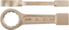 Ampco - 41mm 12 Point Striking Box Wrench - Single End, 9" OAL, Aluminum Bronze, Polished Finish - Strong Tooling