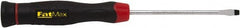 Stanley - 160mm OAL Standard Slotted Screwdriver - 75mm Blade Length, Round Shank, Ergonomic Handle - Strong Tooling