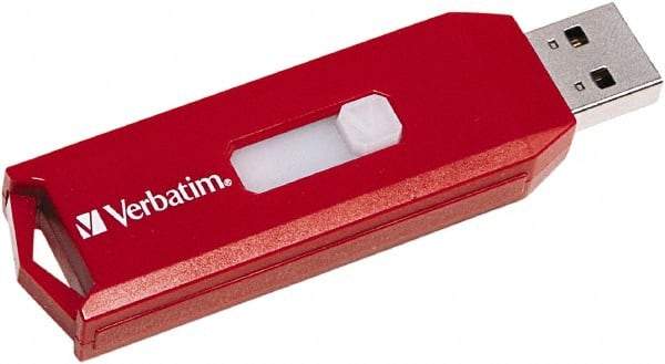 Verbatim - 8GB Red Flash Drive - Use with Windows Vista, 7 - Strong Tooling