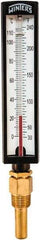 Winters - 30 to 240°F, Industrial Thermometer with Standard Thermowell - 2 Inch Immersion Length, 1.825 Inch Stem Length, 10 Inch Long, 1/2 Inch Thread - Strong Tooling