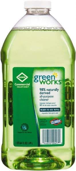 Green Works - 64 oz Bottle All-Purpose Cleaner - Liquid, Original - Strong Tooling