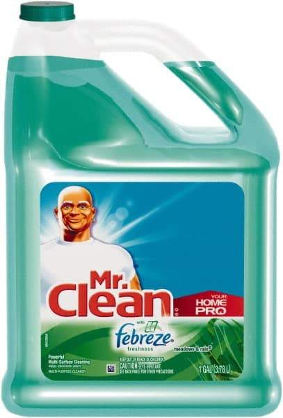 Mr. Clean - 1 Gal Bottle All-Purpose Cleaner - Liquid, Meadows & Rain - Strong Tooling