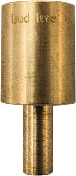 Winters - 2.01 Inch Overall Length, 3/4 Inch Thread, Brass Thermowell - 0.8 Inch Insertion Length - Strong Tooling