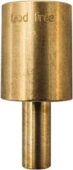 Winters - 2.01 Inch Overall Length, 3/4 Inch Thread, Brass Thermowell - 0.8 Inch Insertion Length - Strong Tooling