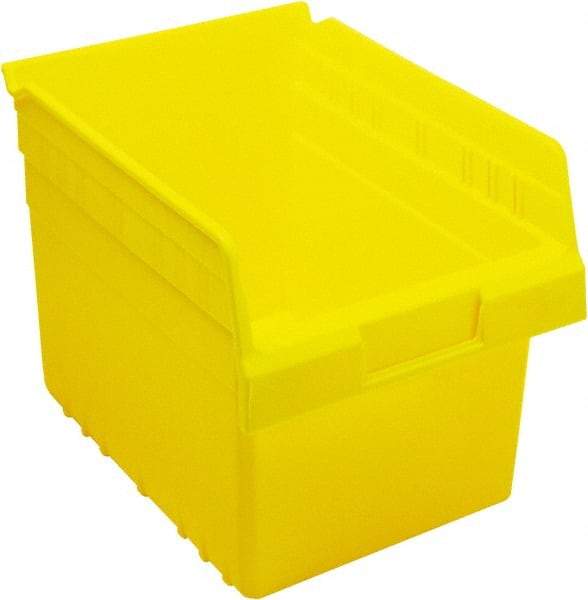 Quantum Storage - 11-5/8" Deep, Yellow Polypropylene Hopper Shelf Bin - 8" High x 8-3/8" Wide x 11-5/8" Long - Strong Tooling