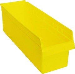 Quantum Storage - 23-5/8" Deep, Yellow Polypropylene Hopper Shelf Bin - 8" High x 8-3/8" Wide x 23-5/8" Long - Strong Tooling