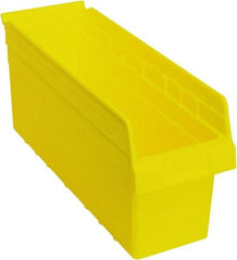 Quantum Storage - 17-7/8" Deep, Yellow Polypropylene Hopper Shelf Bin - 8" High x 6-5/8" Wide x 17-7/8" Long - Strong Tooling