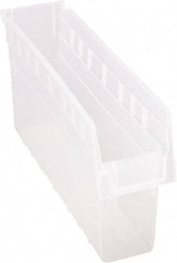 Quantum Storage - 17-7/8" Deep, Clear Polypropylene Hopper Shelf Bin - 8" High x 4-3/8" Wide x 17-7/8" Long - Strong Tooling