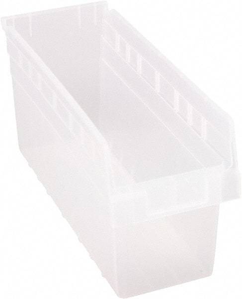 Quantum Storage - 17-7/8" Deep, Clear Polypropylene Hopper Shelf Bin - 8" High x 6-5/8" Wide x 17-7/8" Long - Strong Tooling