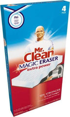 Mr. Clean - 2.4" Long x 4.6" Wide x 0.7" Thick Eraser - Heavy-Duty, White - Strong Tooling