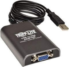 Tripp-Lite - Dual-Monitor Adapter - USB Connector, Black, Use with Cabling and Video Applications - Strong Tooling